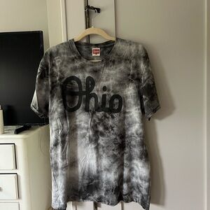 HOMAGE Gray Tie-Dye Tee